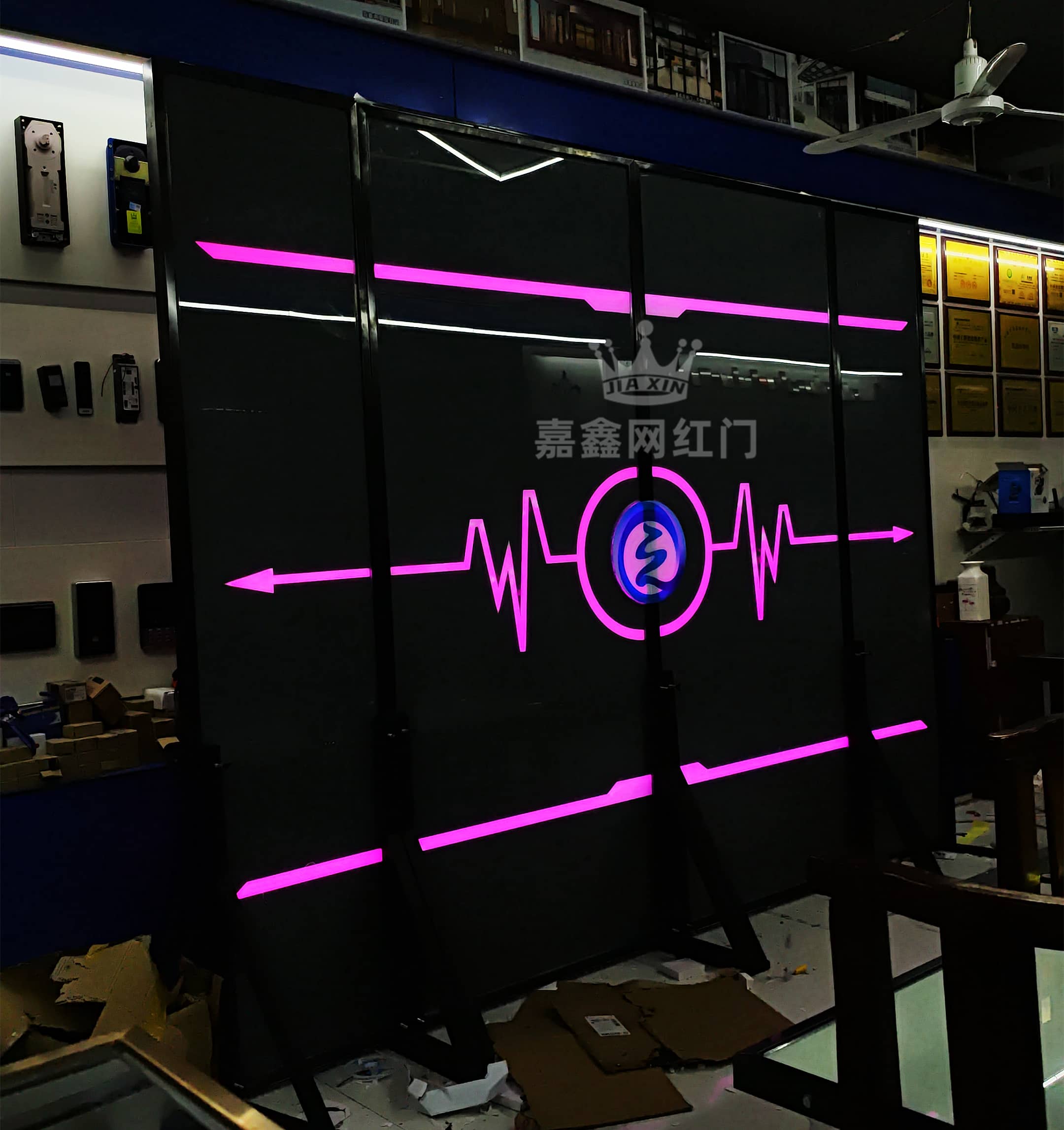 烧烤店自动识别科技门