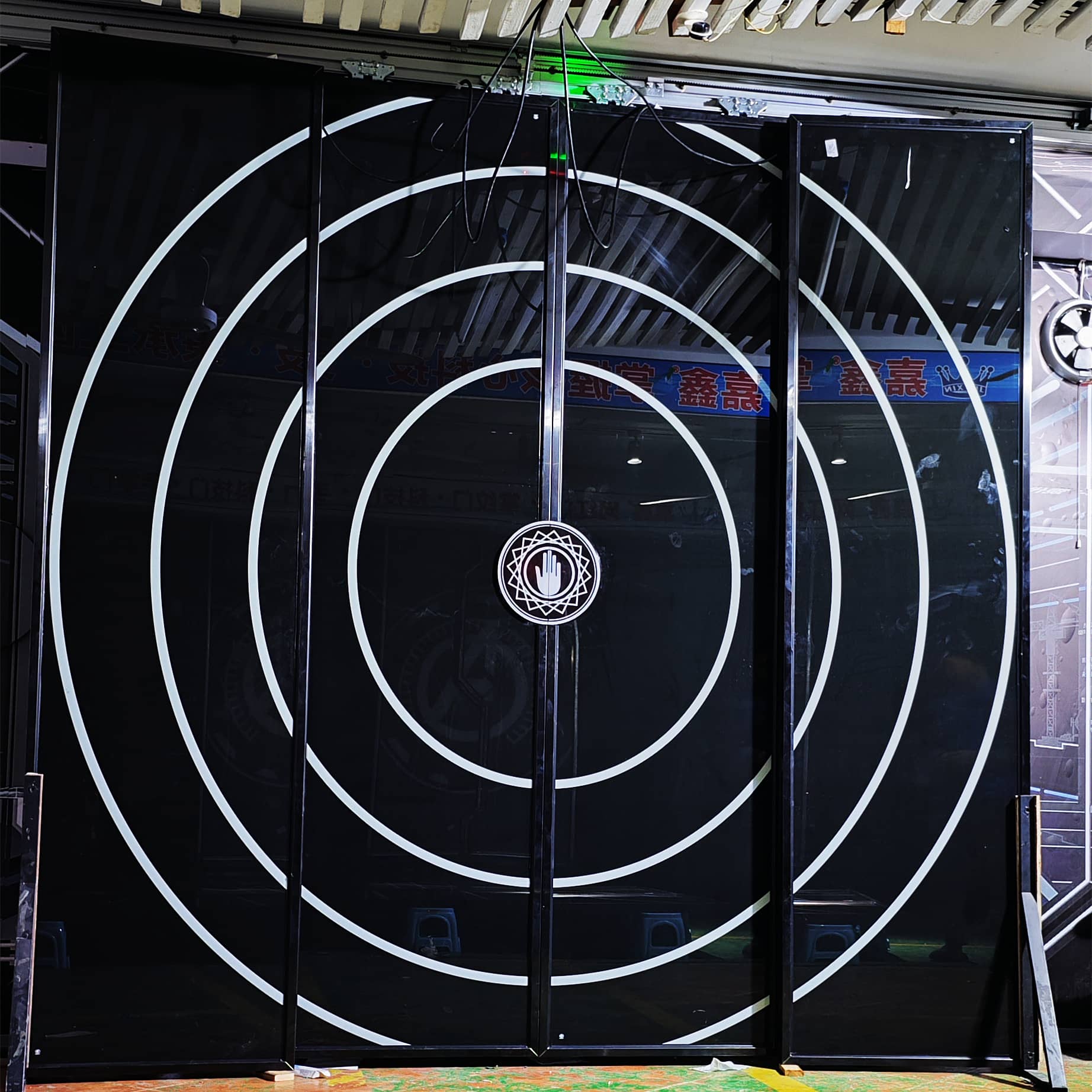 手掌感应自动门 网红科技展厅门